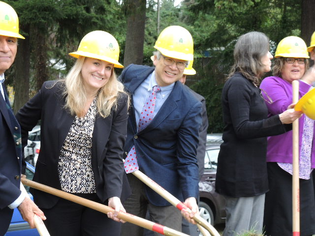 Compass Executive Director Janet Pope Helps Turn the Soil for Ronald Commons